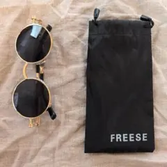 FRESE ラウンドサングラス ブラック