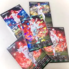 カルビー プロ野球チップス プロスピA 坂倉 床田 中村 矢野 QRコード未使用