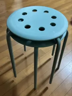 IKEA 水色 スツール 2つセット