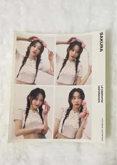 LE SSERAFIM サクラ 封入ステッカー UNFORGIVEN