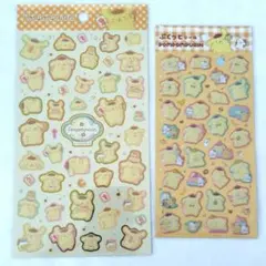 【新作】Sanrio　ポムポムプリン　箔押しシール　ぷくっとシール　サンリオ