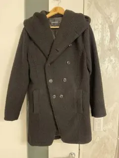 セマンティックフードつきロングコート Pコート ピーコート