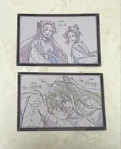 鬼滅の刃　ダイニング　おすそ分けポストカード　胡蝶しのぶ　胡蝶カナエ　童磨