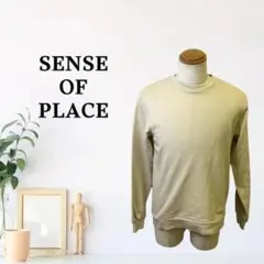 zk261【M】SENSE OF PLACE リブ スウェット 長袖 トレーナーのサムネイル