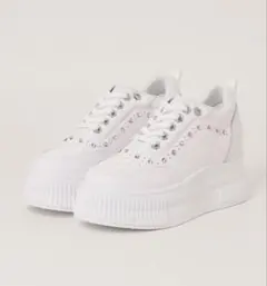 厚底 インヒール入り ビジューパーツ スニーカーのサムネイル