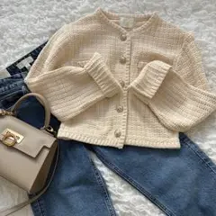 ♡お見逃しなく‼︎♡ゴールドボタンニットカーディガン