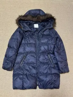 ロペピクニック ダウン＆フェザー　ダウンコート ネイビー　サイズ40 M〜L