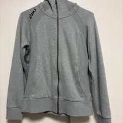 asics パーカー 短丈