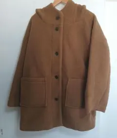 【新品】サマンサモスモス スライバーフードコート キャメル フリーサイズ