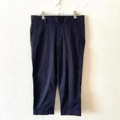 ☆【ユニクロ】カジュアルパンツ 綿混 ストレッチ有 七分丈 シンプル 82のサムネイル