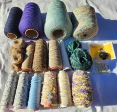 アヴリル他　コーン糸　アソートセット　新品未使用+残り糸　長期保管品　3㎏越え