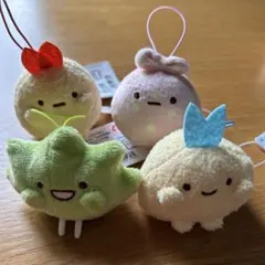 すみっコぐらし　ばんざいゴムひも付きマスコットpart2 4点セット