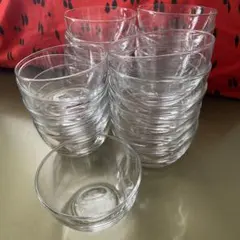 24個セット極美品 ガラスボウル 10cm 透明度◎ デザート工作キャンドル用