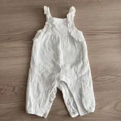 ZARA フリル付きホワイトロンパース