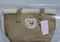 フェイラー オールドテディ ワッペントート ネイビー Lサイズ ポーチ
