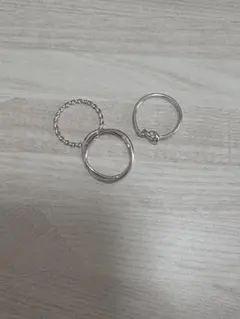 H&M シルバーリング 3点セット