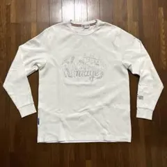 PAGELO 長袖　L カットソー　白　ロンT ANGELO ビーズロゴのサムネイル