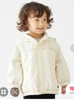 撥水加工　ステッチウインドブレーカー120cm