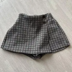 チェック柄ハイウエストショートパンツ