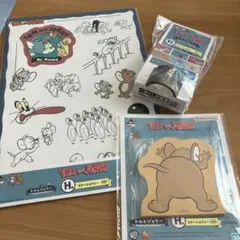 トムとジェリー一番くじ　ステーショナリー3点セット