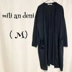 mili an deni ミリアンデニ（M）黒//長袖/ロング丈/カーディガンのサムネイル
