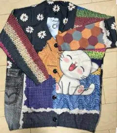 カーディガン トップス 猫 プレゼント セーター 長袖