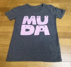 SAKEROCK MUDA プリント 半袖Tシャツ ダークグレー