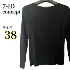 セブンアイディーコンセプト レディース トップス 長袖 38 ブラック レーヨン