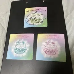 SKE48 PETIT CAFÉ 夏紺　コースターセット　石黒友月　直筆サイン入のサムネイル