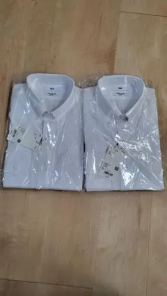 ユニクロ　スーパーノンアイロンスリムフィットシャツ　Lサイズ 2枚セット