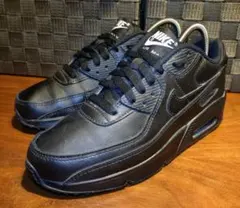 ナイキ エア マックス 90 LTR　NIKEオールブラック 23.0cm