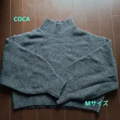 coca ハイネックニット グレー Mサイズ