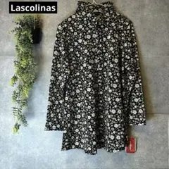 新品タグ付き　Lascolinas Aライン トップス ブラウス 花柄 M〜L