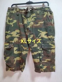 迷彩カーゴショートパンツ ハーフパンツ カモフラ XL