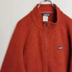 パタゴニア ブルゾン フリースジャケット オレンジ ラグラン メンズXL