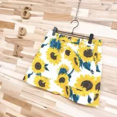 美品】パーリーゲイツ 花柄ダンボールニットスカート Mサイズ サーモ