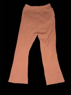 LEPSIM マタニティ　ブラウン ニットフレアパンツ