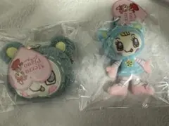 メゾピアノ　ブルーベリエちゃん ぬいぐるみチャーム もこもこポーチ