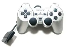 PS2 プレステ2　SONY　コントローラー　純正　シルバー