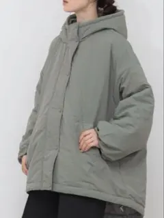 【新品】ミドル丈フーディルーズ中綿ジャケットHEILIS