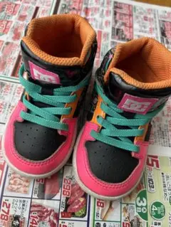 DC SHOES ハイカットスニーカー マルチカラー キッズ　13センチのサムネイル