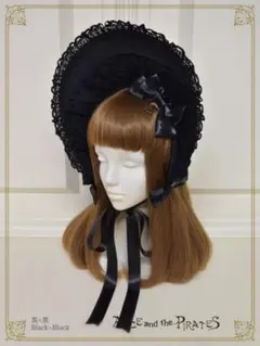 ALICE and the PIRATES Adeline ボンネット 黒のサムネイル