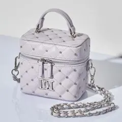 Darich キルティングビジュースクエアミニバッグ