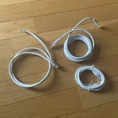 ホワイト LANケーブル 3本セット