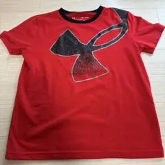 Under Armour HeatGear レッド Tシャツ YMD/JM/M