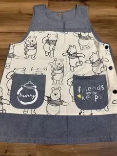 保育士　エプロン　くまのプーさん　Disney Winnie the Pooh