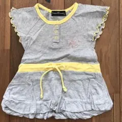 半袖 チュニック バルーンワンピース 80 女の子ベビー トップス グレー