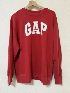 ジ*ジ様 Mサイズ　GAP ヴィンテージ風 ロゴスウェット 赤 オーバーサイズ