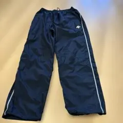 DESCENTE ピステパンツ ネイビー ロゴ刺繍S Y9番のサムネイル