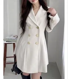 MERCURYDUO 2WAYフィットアンドフレアジャケットワンピース S